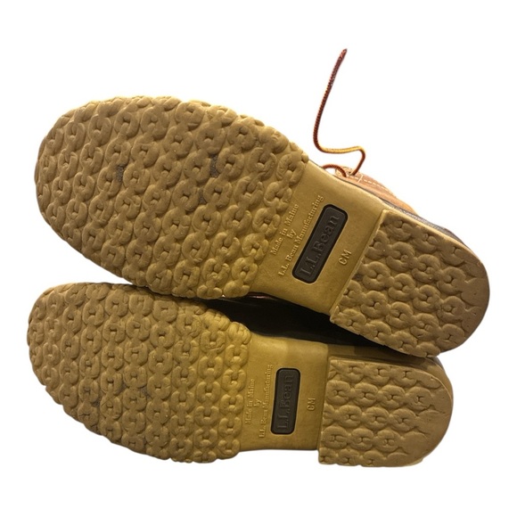 Women's Bean Duck Leather Boots, 8" - Waterproof Brown Tan size 6 - Picture 8 of 8